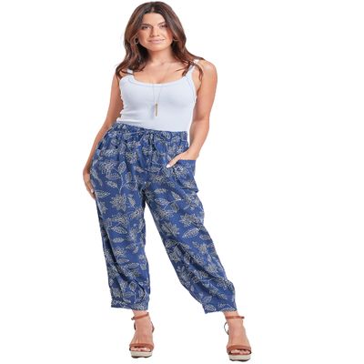 Royalty For Me Womens Casual Summer High Rise Linen Jogger Pants with Pleated Hem,FL009,XL