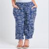 Royalty For Me Womens Casual Summer High Rise Linen Jogger Pants with Pleated Hem,FL009,XL view 2
