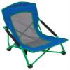 ALPS Mountaineering Rendezvous Low Camping Chairs for Adults with Arms, Cool Mesh Center, Powder Coated Steel Frame, Compact Folding Design and Carry Bag, Blue/Green view 1