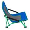 ALPS Mountaineering Rendezvous Low Camping Chairs for Adults with Arms, Cool Mesh Center, Powder Coated Steel Frame, Compact Folding Design and Carry Bag, Blue/Green view 3