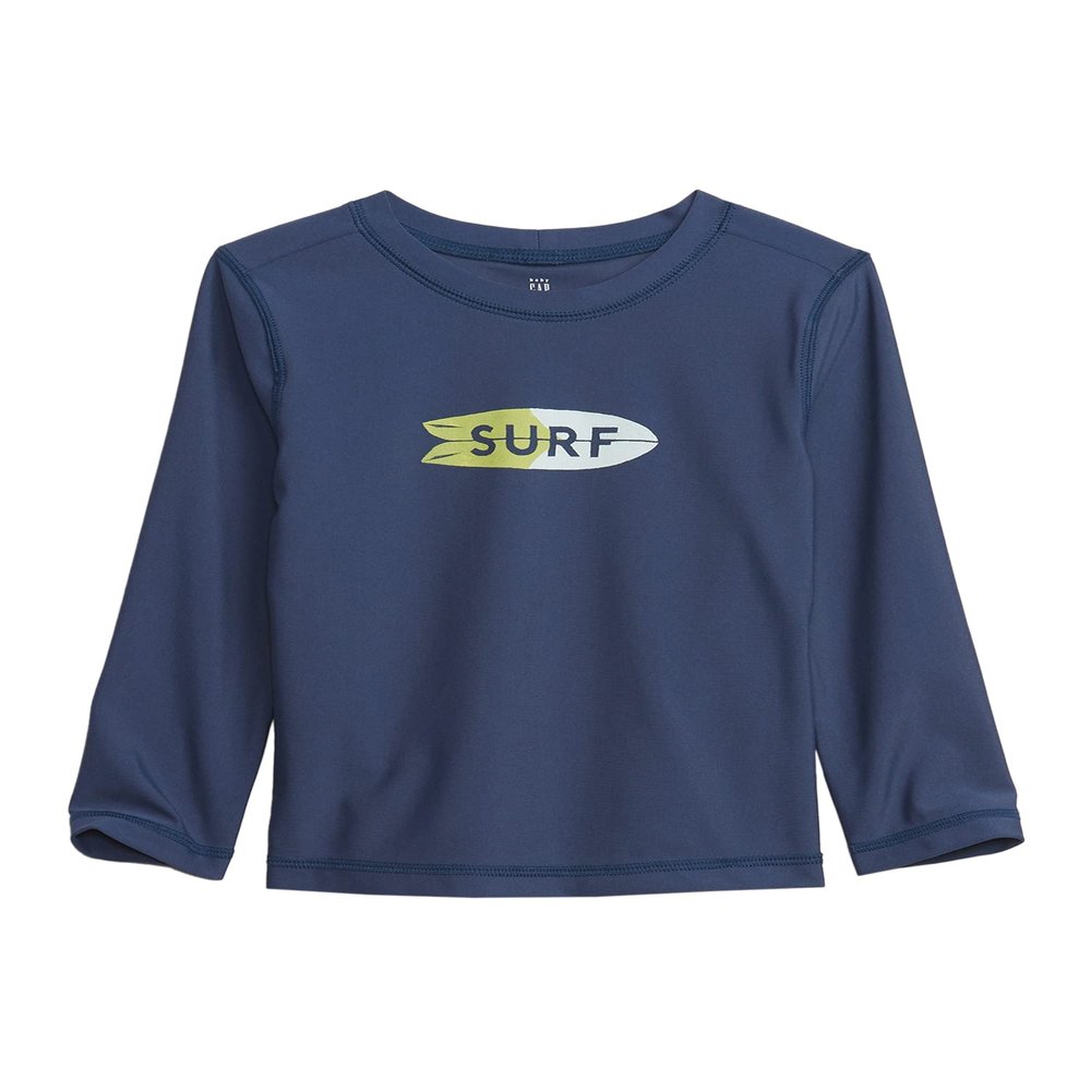GAP Baby Boys Long Sleeve Rashguard Blue Shade 18-24M