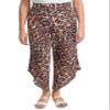 Royalty For Me Womens Casual Summer Boho Beach High Rise Curve Hem Linen Pant,AN010,L view 1