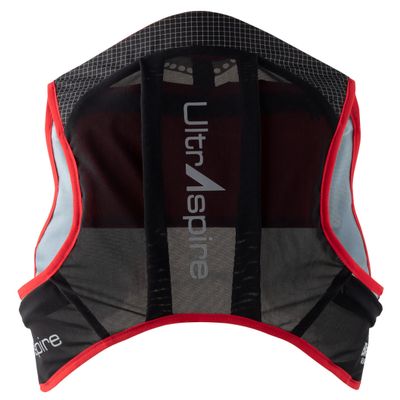 UltrAspire Bronco Lightweight Race Vest - Pitch Black/Red, Small (30-36)