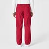 WonderWink W123 Unisex Multi-Cargo Scrub Pant - Red, 4X view 3