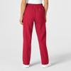 WonderWink W123 Unisex Multi-Cargo Scrub Pant - Red, 4X view 4