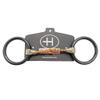 BAR H EQUINE Western O Ring Twisted Copper Wire Horse Snaffle Bit Black view 1