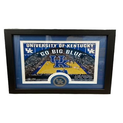Highland Mint Kentucky Wildcats 9" x 11" Photo Frame with Custom Print and A Minted Medallion Coin