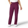 WonderWink W123 Unisex Multi-Cargo Scrub Pant - Wine, 4X view 1