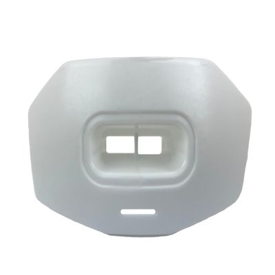 DAMAGE CONTROL Youth Football Mouth Guard  Breathable No Boil Mouthpiece, Protects Lips & Teeth, Works with Braces, Includes Helmet Strap  Sports Gear & Accessories (White)