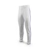 MARUCCI Adult EXCEL Double-Knit Piped Baseball Pant, White/Royal Blue, Adult X-Large view 1