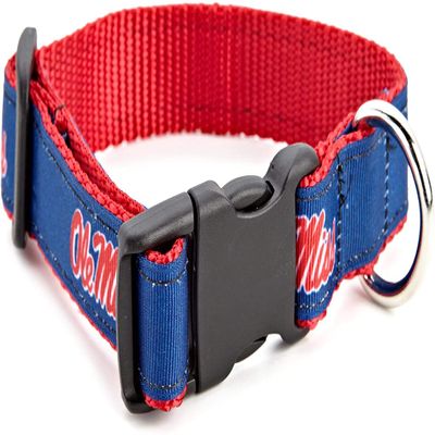 College Dog Collar (Extra Small, Ole Miss)