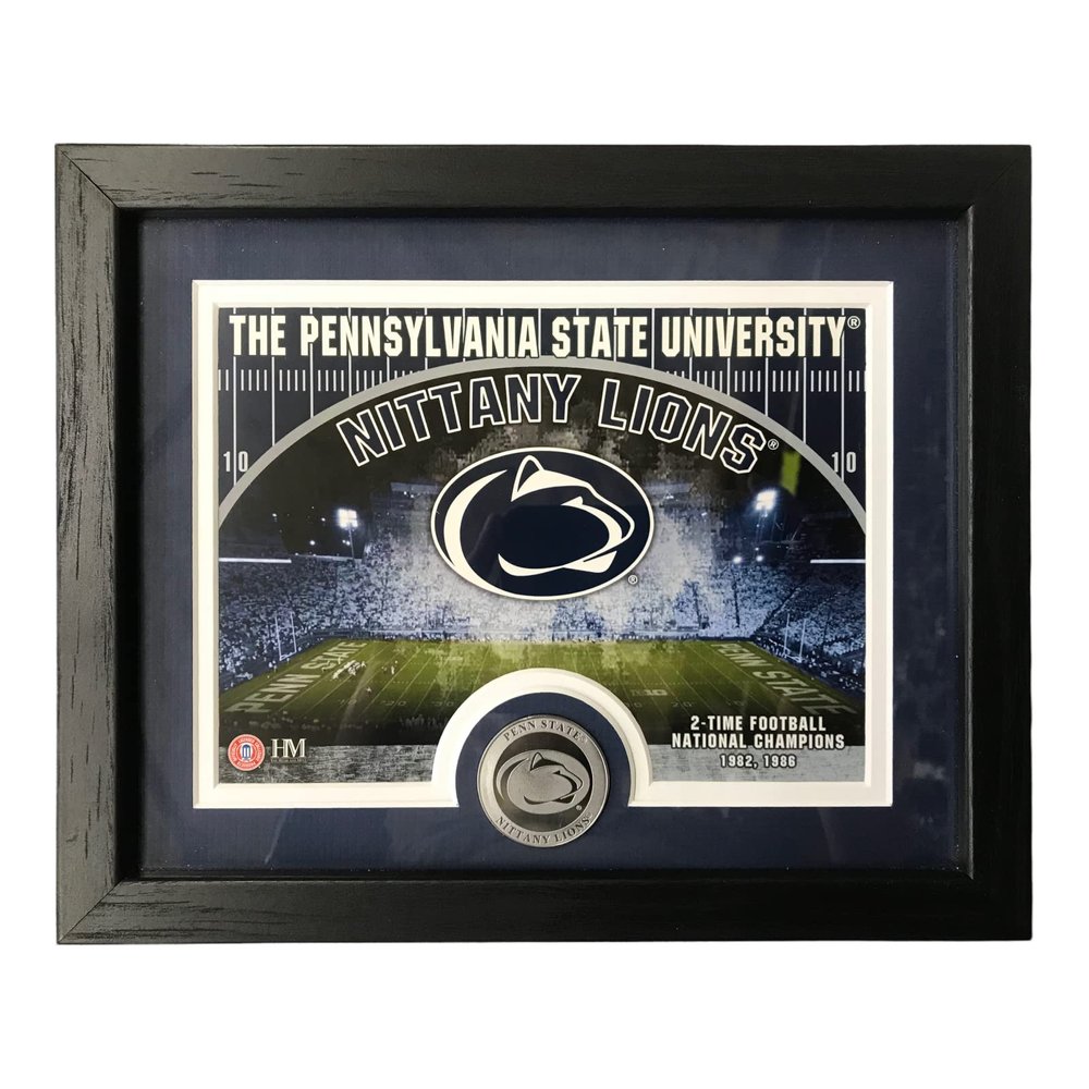 Penn State 9" x 11" Photo Frame with Custom Print and A Minted Medallion Coin