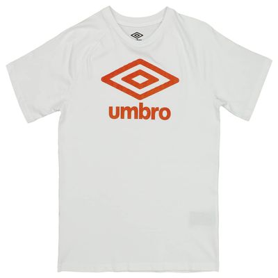 Umbro Boy's Youth (8-18) Logo Short Sleeve Tee, White Large (14-16)