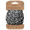 Karma Gifts Black Ivy Headband for Women - Medium - Fabric Headband and Stretchy Hair Scarf - Black And White view 1
