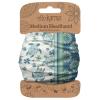 Karma Turtle Headband for Women - Medium - Fabric Headband and Stretchy Hair Scarf - White/Blue view 1