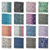 Karma Turtle Headband for Women - Medium - Fabric Headband and Stretchy Hair Scarf - White/Blue view 4