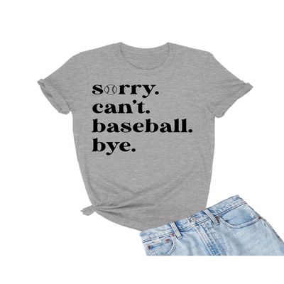 XX-Large Oxford Mens Sorry Can't Baseball Bye Funny Mom T-Shirt