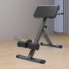 WAHHWF Roman Chair Abdominal Trainer, Heavy Duty Folding Roman Chair Hyperextension Bench Back Extension for Home Gym, Loads 330lbs (Color : Black) view 2