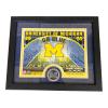 Michigan Wolverines 9" x 11" Photo Frame with Custom Print and A Minted Medallion Coin view 1