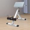 WAHHWF Roman Chair Abdominal Trainer, Heavy Duty Folding Roman Chair Hyperextension Bench Back Extension for Home Gym, Loads 330lbs (Color : White) view 2