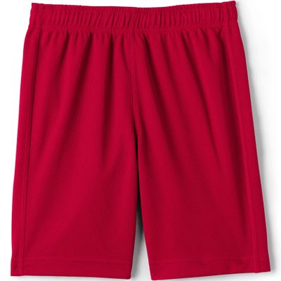 Lands' End Uniform Boys Mesh Short Red Kids Large