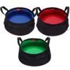 Collapsible Bucket 2 Gallon, Collapsible Sink Bucket 3 Pack, Portable Folding Bucket with Handle, Portable Camping Wash Basin Folding Water Container for Fishing (Size : Blue+Green+red) view 1