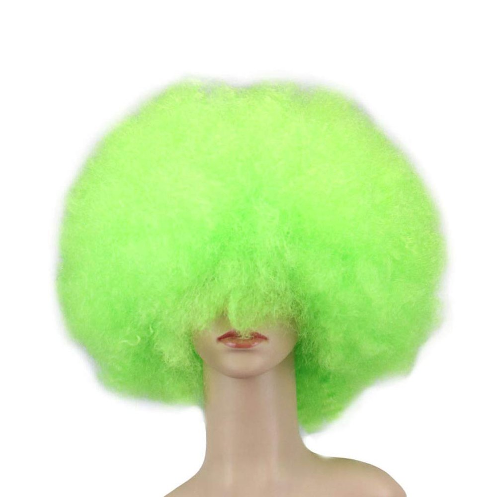 Afro Wig Human Hair Afro Curly Wig Rainbow Clown s for Adults Kids s Boys Mermaid Hair Accessories Adult Clown Costume for Women Human Hair Afro Apparel Prom Miss