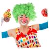 Afro Wig Human Hair Afro Curly Wig Rainbow Clown s for Adults Kids s Boys Mermaid Hair Accessories Adult Clown Costume for Women Human Hair Afro Apparel Prom Miss view 3