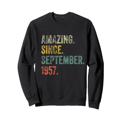 Vintage 1957 68th Birthday Amazing Since September 1957 Sweatshirt