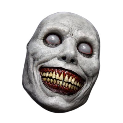 Scary Halloween Mask Smiling Demons Horror Scariest Creepy White Masks with Eye for Cosplay