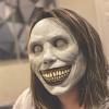 Scary Halloween Mask Smiling Demons Horror Scariest Creepy White Masks with Eye for Cosplay view 2