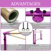 GBVUGY Gymnastics Kip Bar with Mat for Home Indoor Training,Horizontal Bar for Kids Girls Junior,Adjustable Arms from 3' - 5' Gym Equipment,1-4 Levels,300lbs Weight Capacity view 2