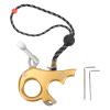 VGEBY Release Aid, Archery Thumb Aluminum Alloy Release Aids 3 Finger Grip Caliper for Outdoor Accessories(Gold) view 2