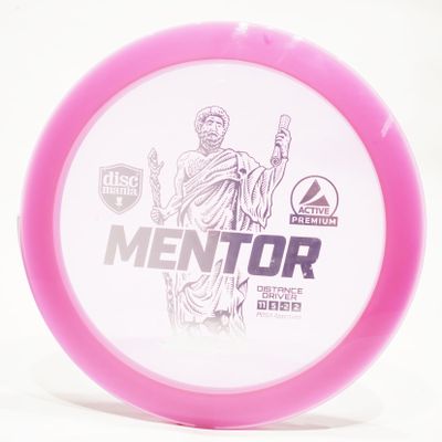 Discmania Active Premium Mentor Disc Golf Distance Driver, Pick Color/Weight [Stamp & Exact Color May Vary] Pink 170-172 Grams