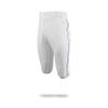 MARUCCI Adult EXCEL Double-Knit Piped Baseball Short Pant, White/Navy Blue, Adult Small view 1
