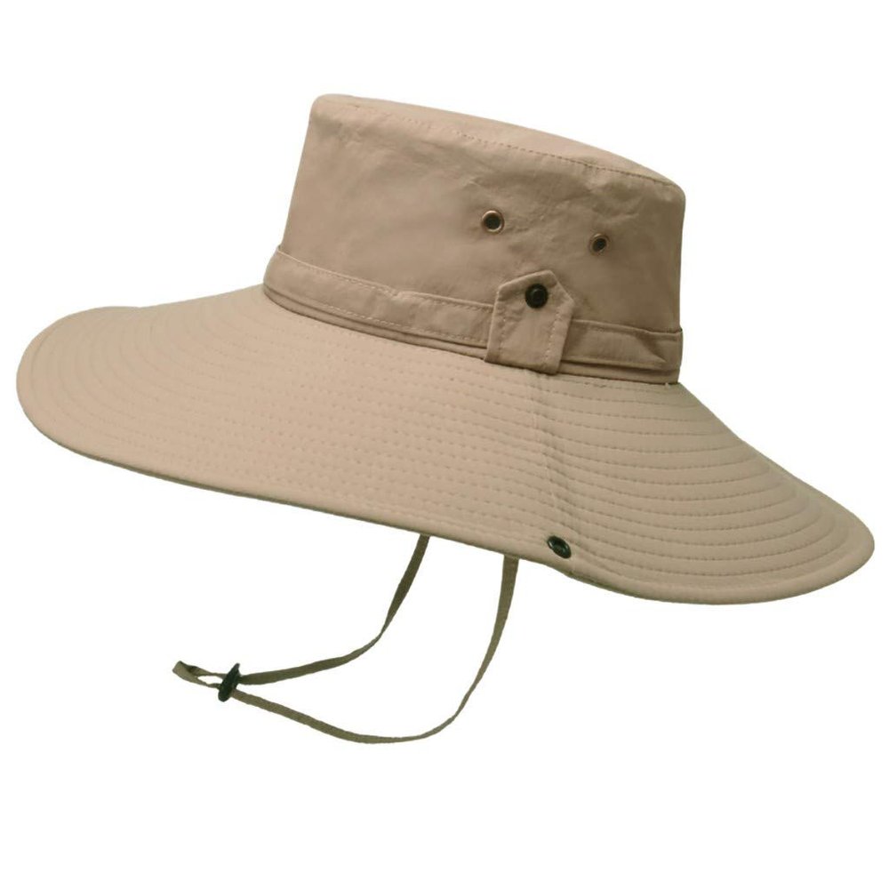 88rising Bucket Hat Waterproof Breathable Hat Foldable Cap Fisherman Mens Protection Baseball Caps (Beige, One Size)