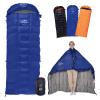 OMVMO 0 Degrees F 800 Fill Power Down Sleeping Bag for Adults,Lightweight 4 Season Envelope Rectangle Down Sleeping Bag for Backpacking Camping,Dark Blue Right-Zipper Long view 1