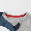 Toddler Kids Baby Boys Girls Shark Short Sleeve Crewneck T Shirts Tops Tee Clothes for Children Cargo (Grey, 1-2 Years) view 2