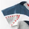 Toddler Kids Baby Boys Girls Shark Short Sleeve Crewneck T Shirts Tops Tee Clothes for Children Cargo (Grey, 1-2 Years) view 3