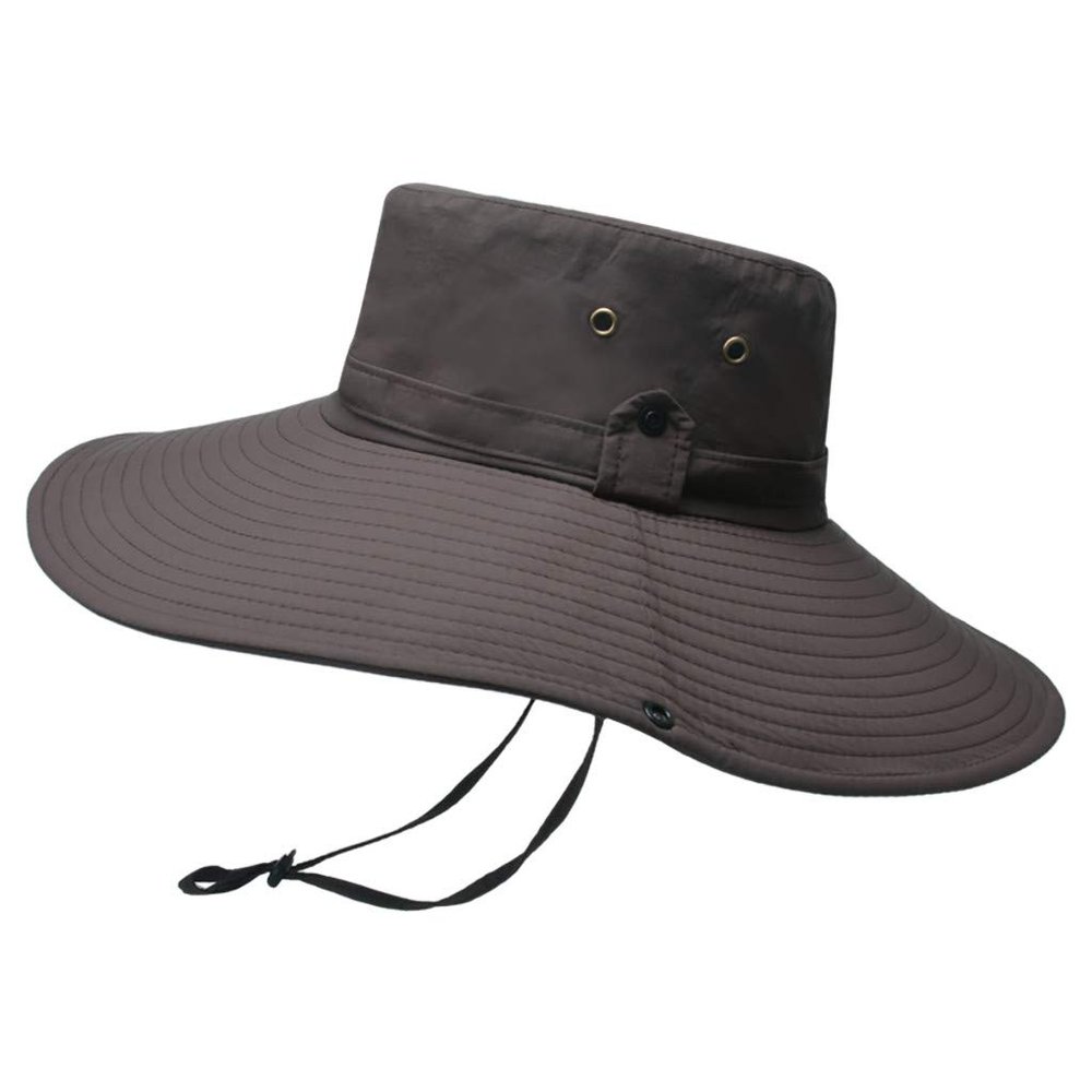 88rising Bucket Hat Waterproof Breathable Hat Foldable Cap Fisherman Mens Protection Baseball Caps (Coffee, One Size)