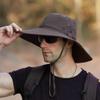 88rising Bucket Hat Waterproof Breathable Hat Foldable Cap Fisherman Mens Protection Baseball Caps (Coffee, One Size) view 4