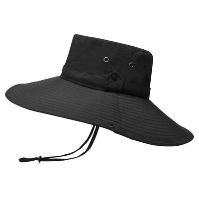 88rising Bucket Hat Waterproof Breathable Hat Foldable Cap Fisherman Mens Protection Baseball Caps (Black, One Size)