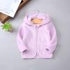 Toddler Baby Boys Girls Winter Windproof Hooded Coat Jacket Warm Fleece Outerwear Floral Jackets (Purple, 3-6 Months) view 3