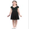 Nikiikoo Kids Girls A-Line Pleated Flared Skater Skirt Knee Length High Waist Skirts School Uniform Casual Daily Dress Black 6 Years view 3