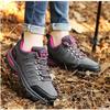 BORAMAX Women's Sneakers Outdoor Sports Climbing Hiking Shoes Waterproof Trekking Running Shoes Womens Climbing Shoes Grey view 2