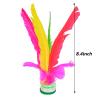 Baitaihem Kick Shuttlecock Chinese Jianzi Colorful Feather Foot Sports Outdoor Game (Style-A, 5 Pack) view 3