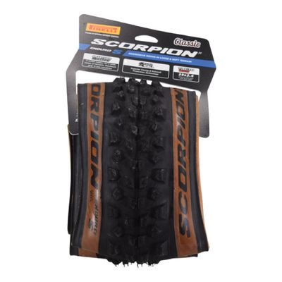 Pirelli Scorpion Enduro S Classic Tan 60-622 (29x 2.4) MTB Bicycle Tire - Designed for Extreme and Loose Courses, 60TPI and Hard Wall Casing- Mountain Bike Tire