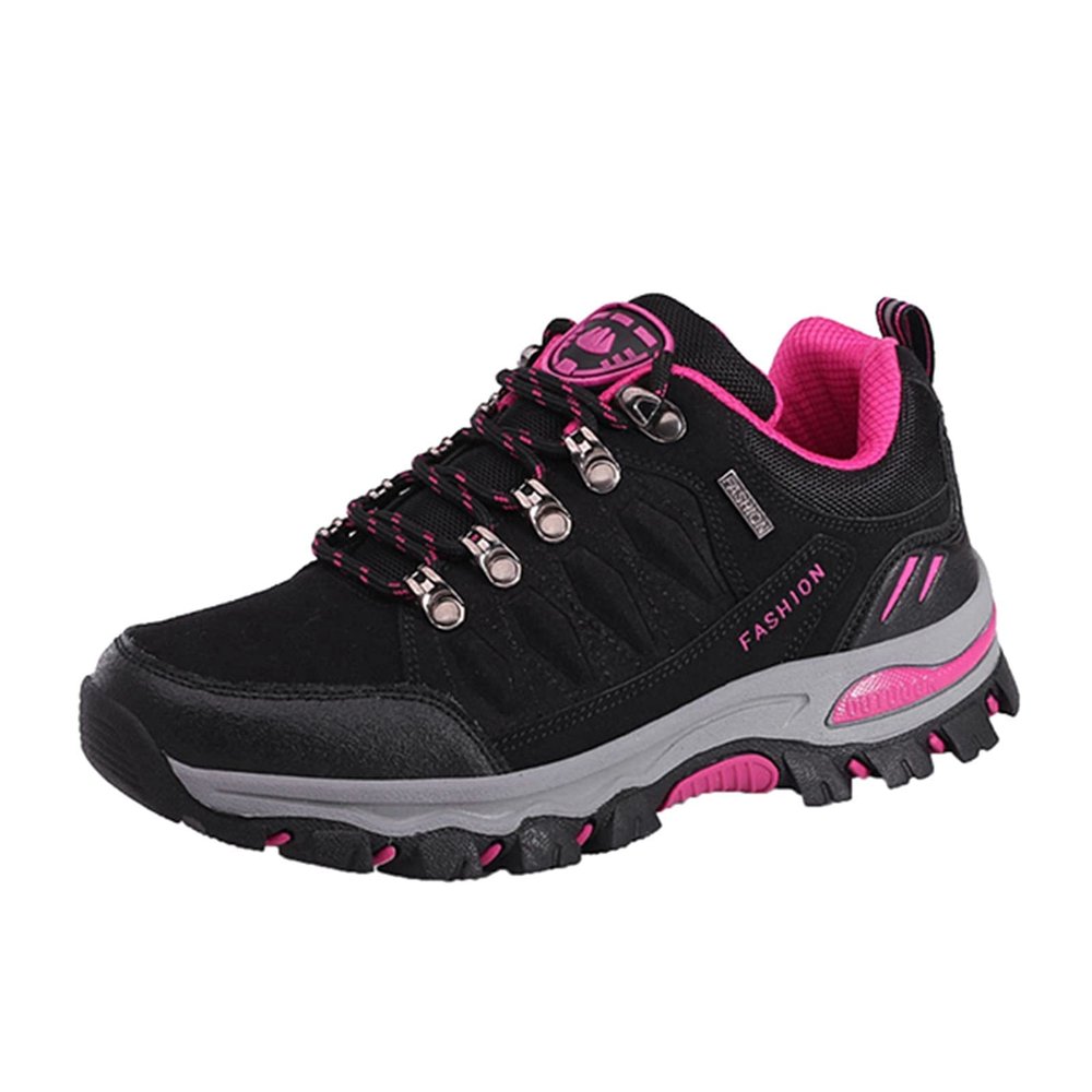 BORAMAX Women's Sneakers Outdoor Sports Climbing Hiking Shoes Waterproof Trekking Running Shoes Womens Climbing Shoes Black