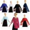 Elegant Womens Ladies Soft Wedding Capes Wedding Jacket Wraps Chiffon Shrug Bridal Long Shawl and Wraps Cover Up Blue One Size view 2