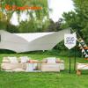 KingCamp Double Inflatable Couch for Camping, Portable Foldable Eco-Friendly Reach-Certified PVC Liner Air Lounger 2-Person Blow Up Sofa with Foot Pump, Pegs, Repair Kit & Removable Cover view 2